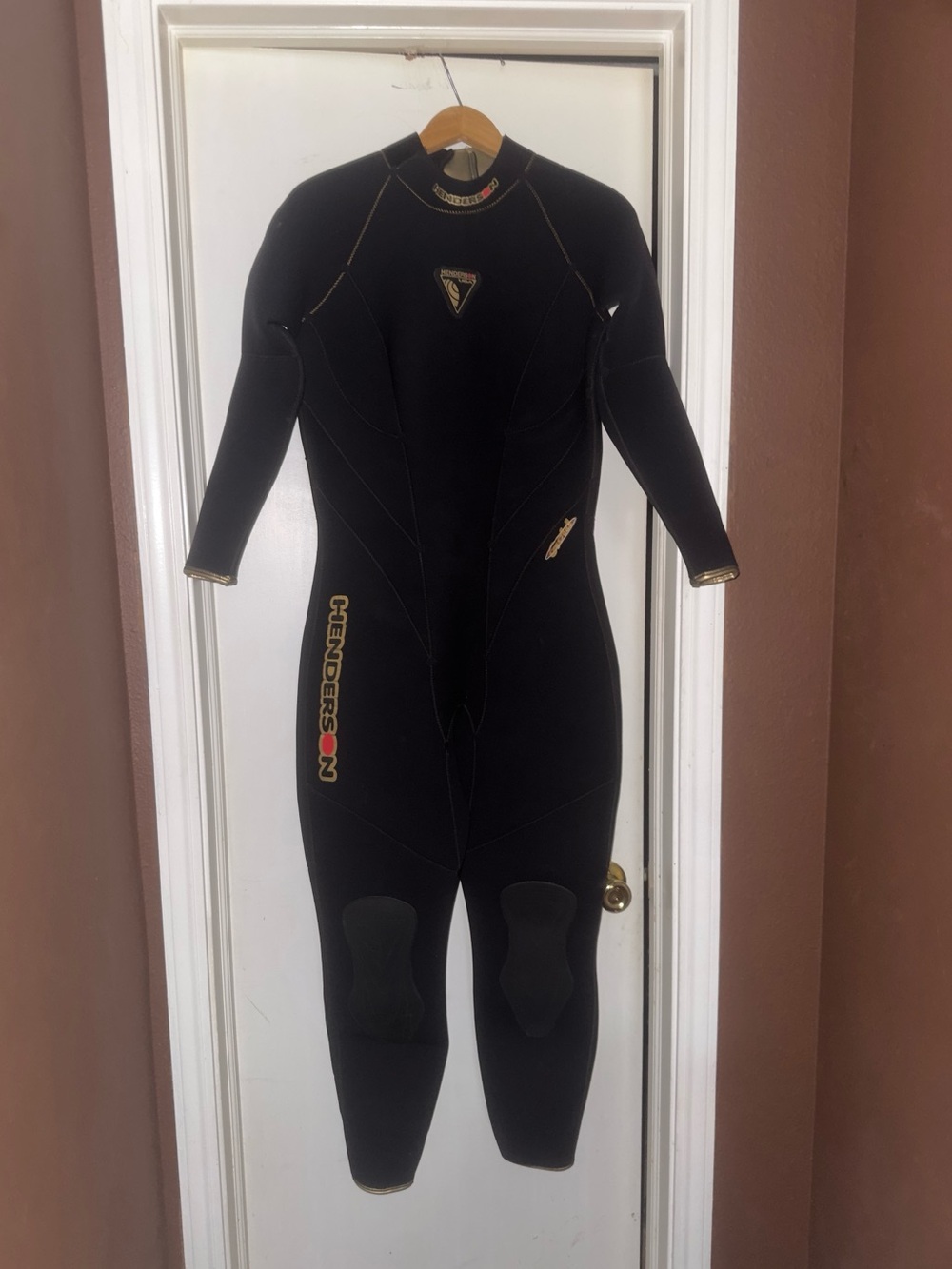 Black Pro Wetsuit with Gold Accents